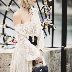 NWOT Vintage Spell Rhiannon One Should Lace Blouse M/L